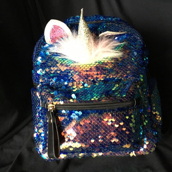 Unicorn sequin mini backpack - Picture 3 of 8